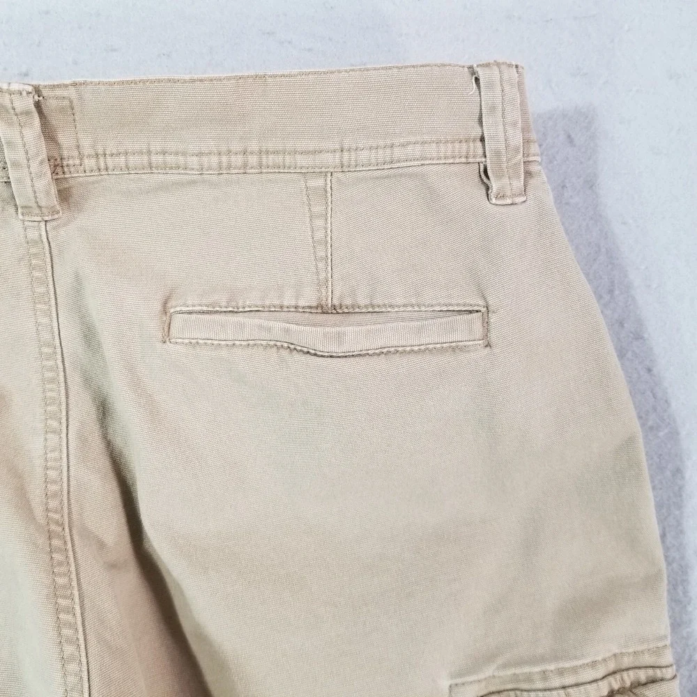 St John's Bay cargo pants men's 32x29 regular fit straight Brown stretch Flex